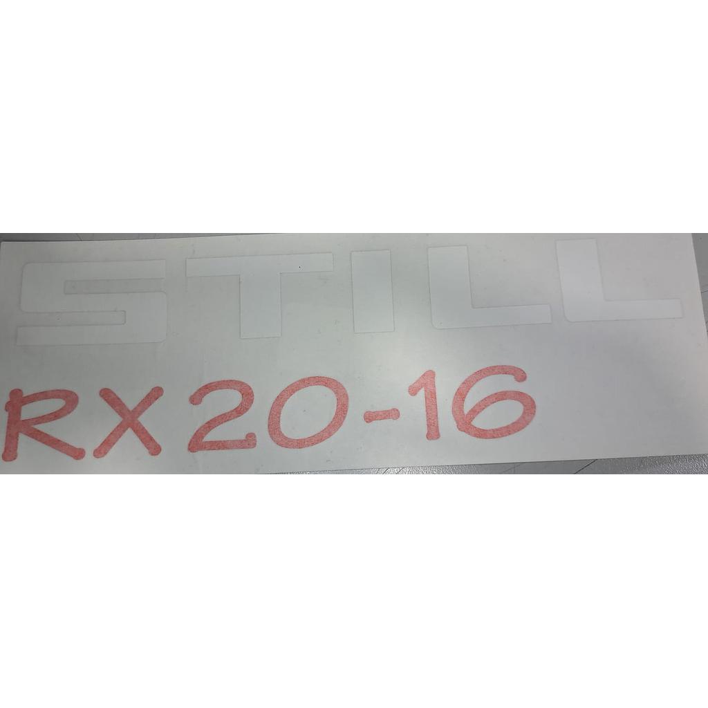 PEGATINA LATERAL STILL RX 20-16 IZQUIERDA