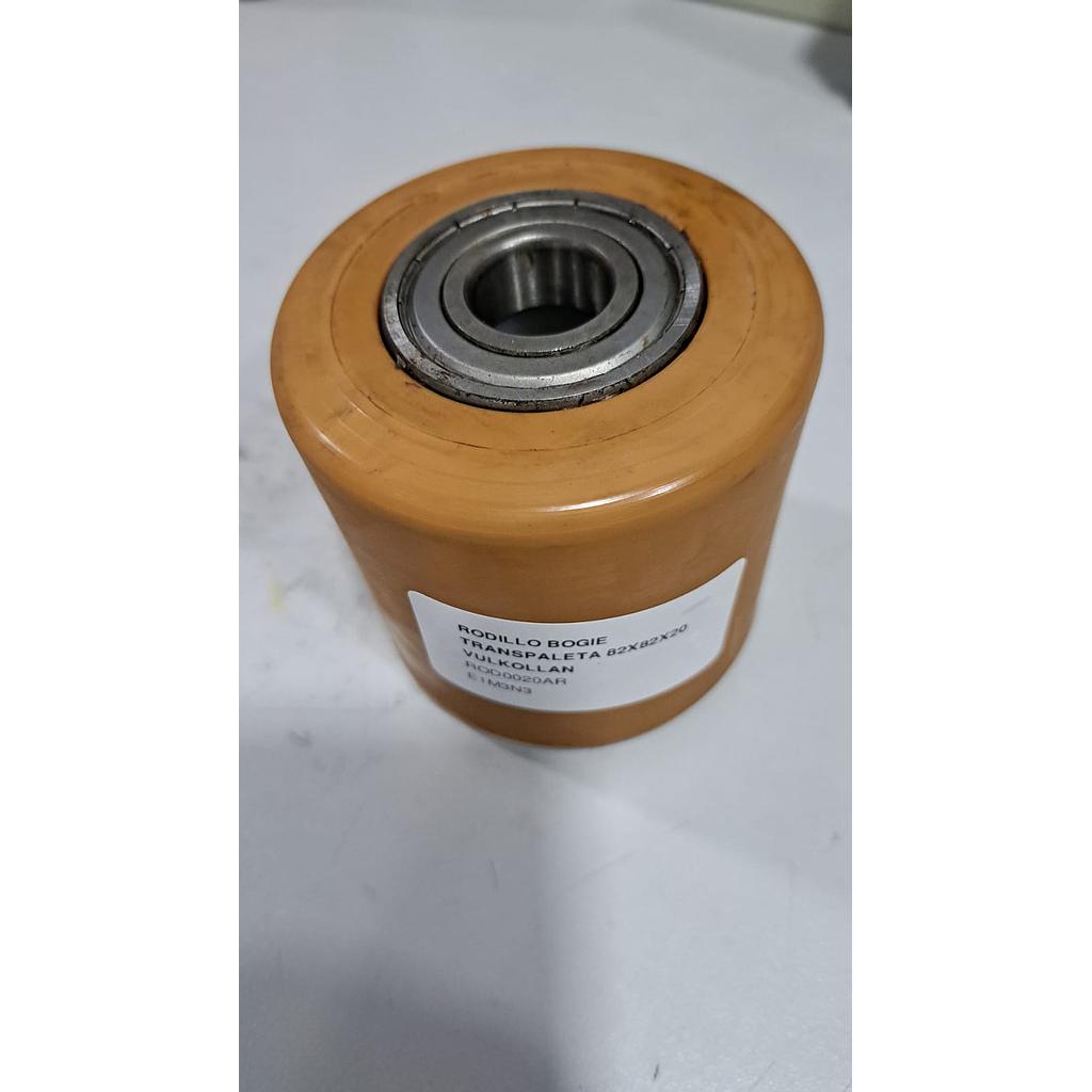 RODILLO BOGIE TRANSPALETA 82X82X20 VULKOLLAN